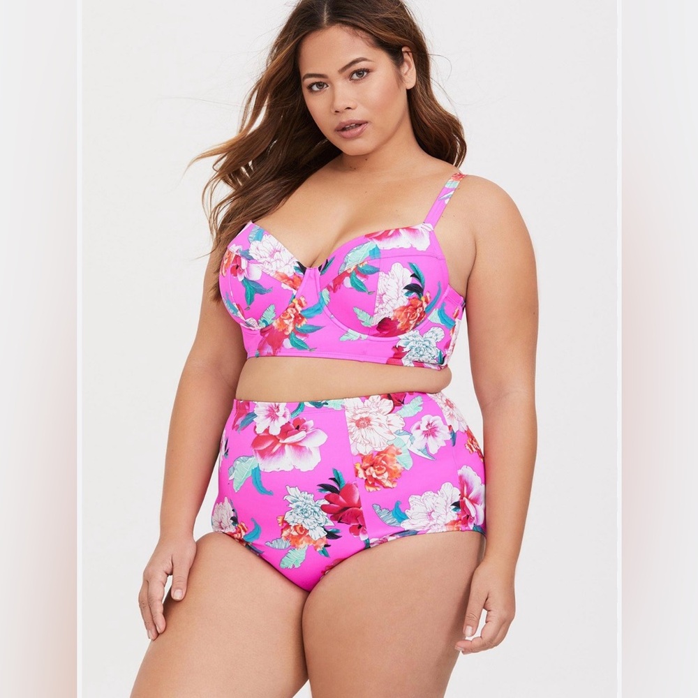 2 Piece High Waisted Swim Suit